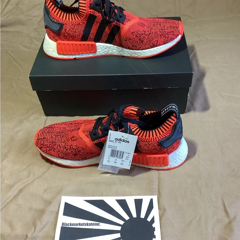Adidas NMD_R1 Primeknit AI Camo Pack 1 of 900 Red Apple 2.0 CQ1865 Men Size 10.5